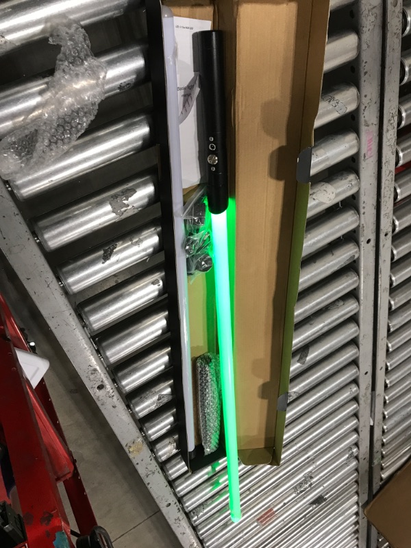 Photo 1 of Lightsaber Rechargeable 7 RGB Color Metal Hilt Dueling LED Light Saber for Adults Kids Cosplay Accessories with Sound Mode Black 2 Packs
