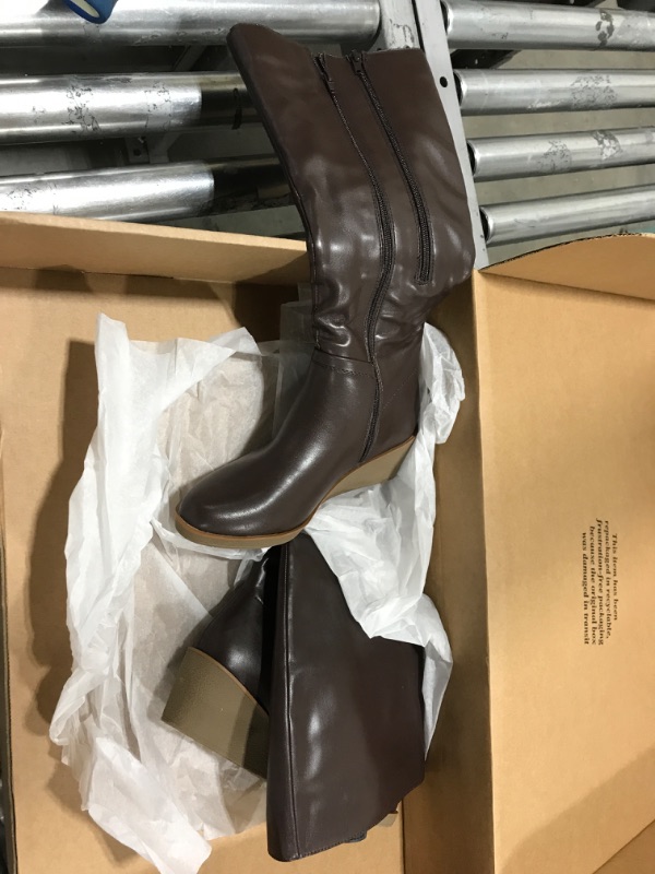 Photo 2 of Aerosoles - Women's Binocular Knee High Boot - Knee High Boots with Memory Foam Footbed 7.5 Brown