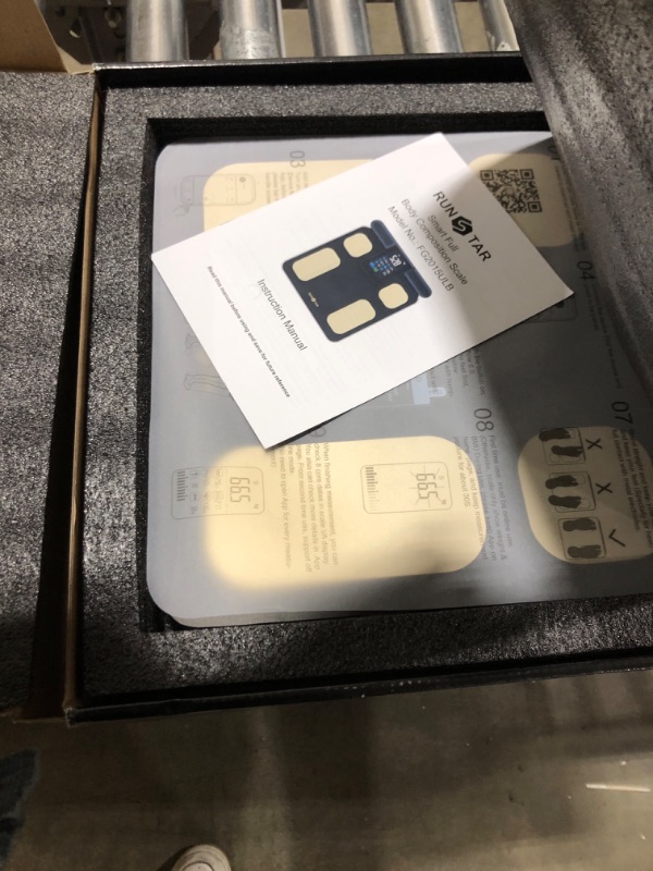 Photo 1 of Runstar Scale for Body Weight and Fat Percentage, 8 Electrodes High Precision Digital Scale for BMI 20 Body Composition Measurement, Bathroom Smart Scales with Large Color Display FSA or HSA Eligible 8 Electrodes FG2015