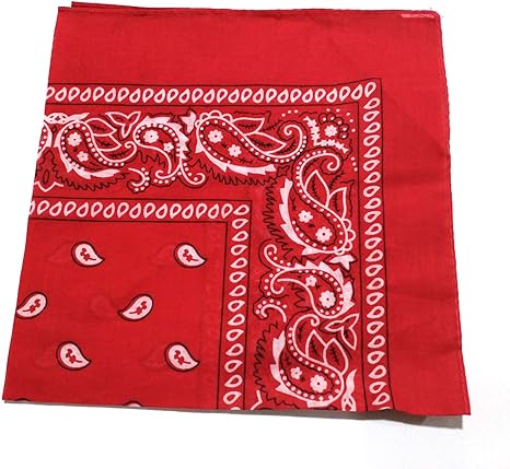 Photo 1 of 12 Pack(one Dozen) Multi-Purpose Cotton Paisley Cowboy Bandanas Headband for Men and Women
