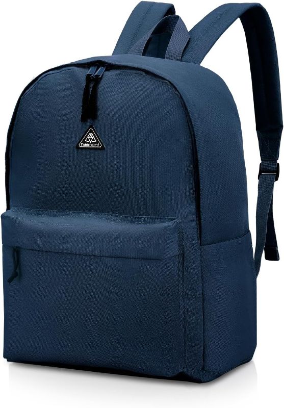 Photo 1 of Haimont Lightweight Travel Backpack 20L, Carry on Backpack, Casual Laptop Backpack with Laptop Compartment for Hiking Outdoor Sports, Navy Blue
