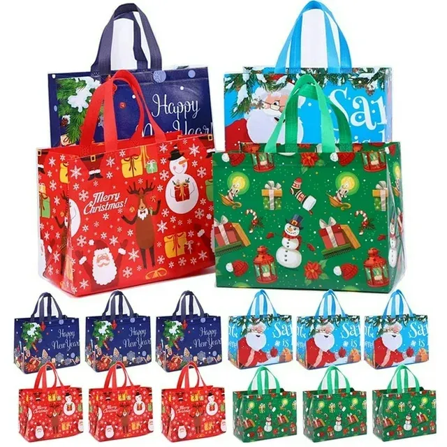 Photo 1 of  12 Pack Christmas Gift Bags Large Christmas