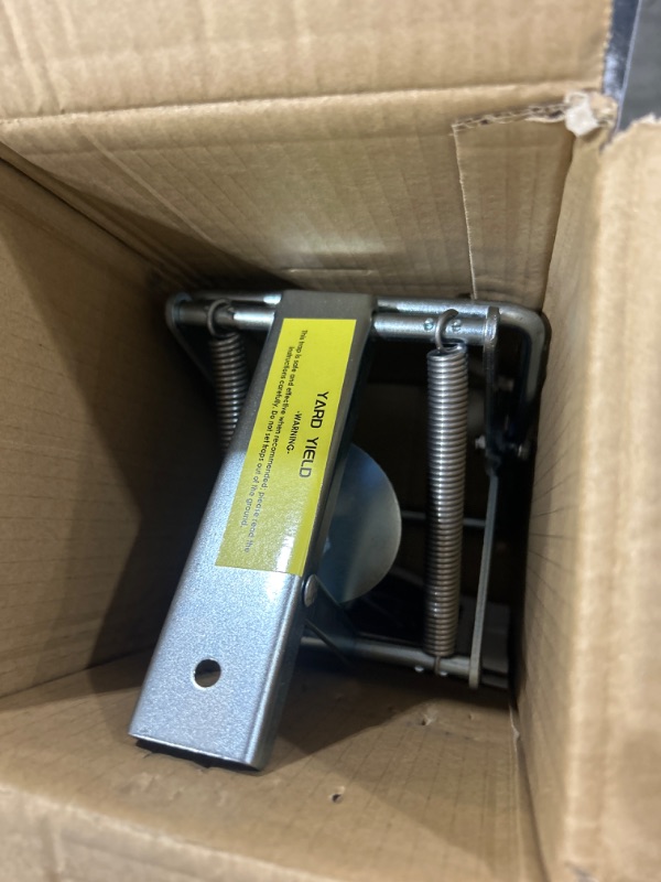 Photo 1 of YardYield Mole Trap for Lawns Galvanized Steel Plunger Mole Trap Easy Set Gopher Trap Reusable Scissor Trap(one)