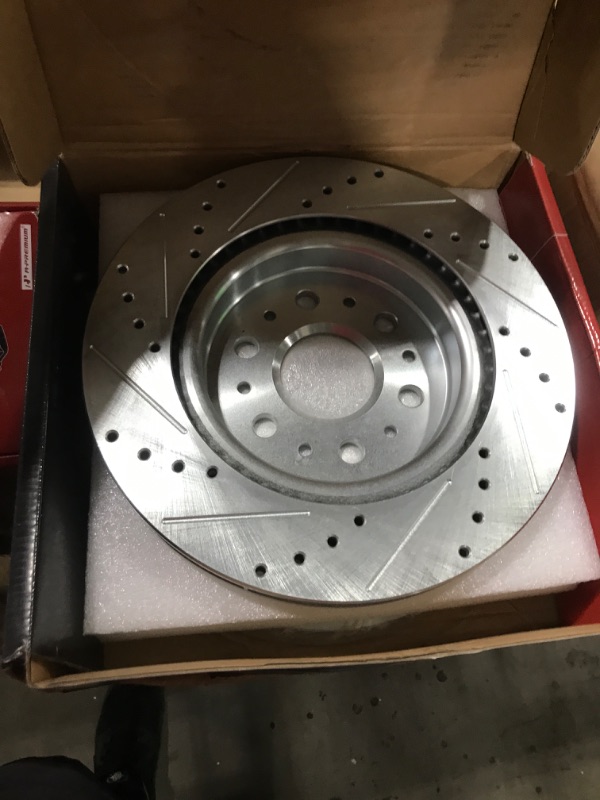 Photo 1 of A-Premium 12.40 inch (315mm) Rear Vented Disc Brake Rotors + Ceramic Pads Kit Compatible with Select Chevrolet, GMC, Buick and Cadillac Models - Traverse, Acadia, Enclave, XT5, Blazer, XT6, 6-PC Set