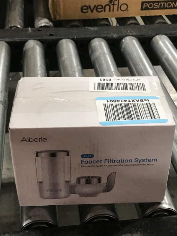 Photo 1 of Aiberle Transparent Shell Faucet Water Filter with 5 Filter Elements, High Water Pressure Faucet Filter, Reduces Chlorine for Better Taste, Tap Water Filter Mount for Kitcken Sink