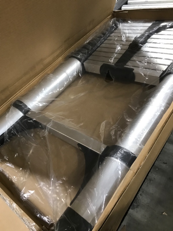 Photo 1 of HBTower Telescoping Ladder, 12.5 Ft Extension Ladder with 2 Detachable Hooks, Collapsible Ladder for RV, Household and Outdoor Working 12.5FT?Hook?