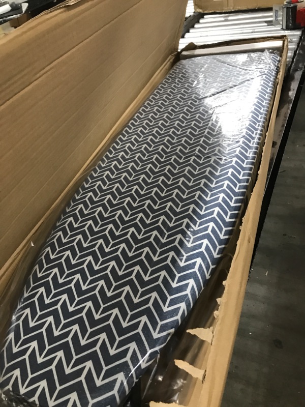 Photo 2 of APEXCHASER Ironing Board,Extra Thick Heat Resistant Cover,Full Size Iron Board with Iron Rest,Height Adjustable, Foldable Ironing Board,Heavy Sturdy Metal Legs Iron 49x13 Blue Chevron.