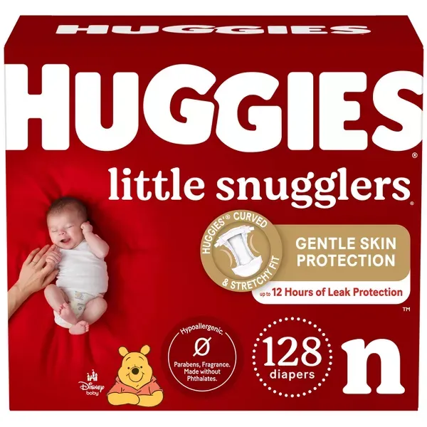 Photo 1 of Huggies Little Snugglers Baby Diapers – (Select Size and Count)
