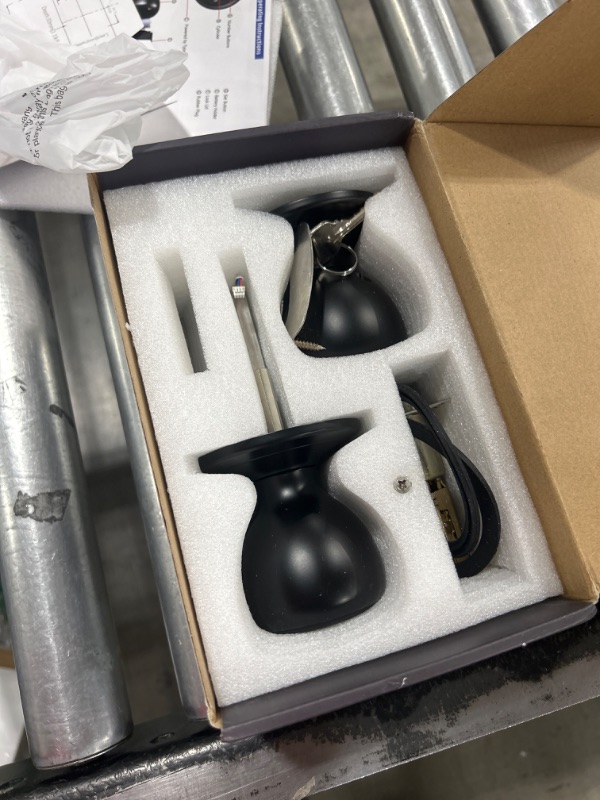 Photo 1 of IRONZON Door Knob with Keypad Bedroom Door Knobs with Lock Door Knob with Key Keyless Door Knob for Bedroom Home, Hotel, Apartment Black D210