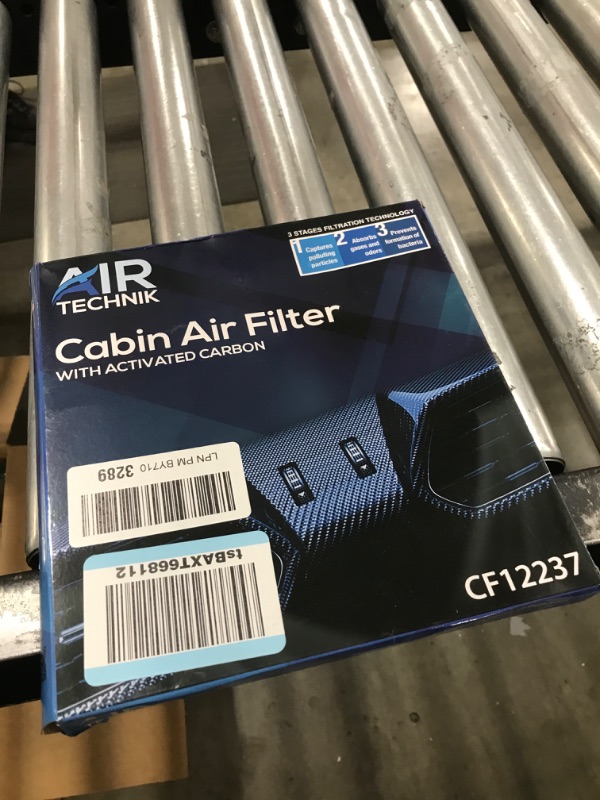 Photo 2 of AirTechnik CF12237 Cabin Air Filter w/Activated Carbon | Fits Nissan Versa 2014-2020, NV200 2017-2021, Versa Note 2014-2019, Micra 2015-2016