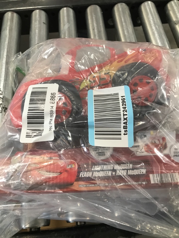 Photo 2 of Mattel Disney and Pixar Cars 10-inch Lightning McQueen Talking Plush Toy Car with 10 Sounds