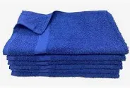 Photo 1 of Towel Supercenter 15X25 Hand Towels Salon Towels Gym Towels 100% Cotton for Salon, Spa, Golf, Gyms 24pack 36pack 60pack 120 Pack (Royal Blue, 12)
