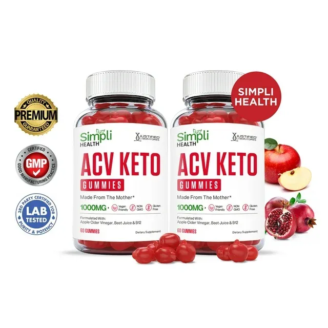 Photo 1 of (2 Pack) Simpli Health Keto ACV Gummies 1000MG Dietary Supplement 120 Gummys
09 2025