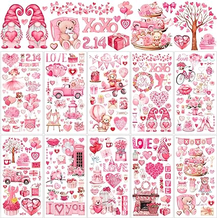 Photo 1 of 10 Sheets Rub on Transfers for Crafts and Furniture Cross Spring Easter Flower Rub on Transfer Stickers Rub on Decals for Wood DIY Home Decor,5.91 x 11.81 Inch(Romantic Style)