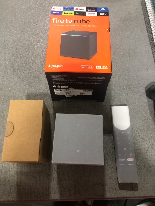 Photo 2 of Amazon Fire TV Cube, Hands-free 4K ultra HD streaming with Alexa, free and live TV, smart home control
