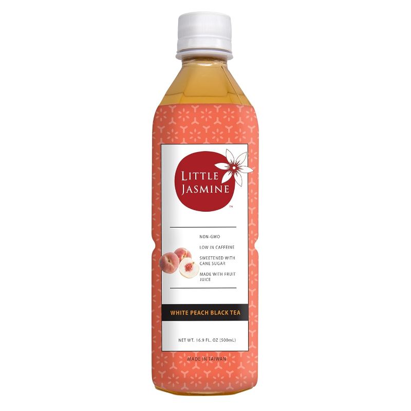 Photo 1 of Little Jasmine White Peach, Black Iced Tea, Sweetened with Natural Cane Sugar, 16.9 fl. oz. Bottles (12 Pack)
