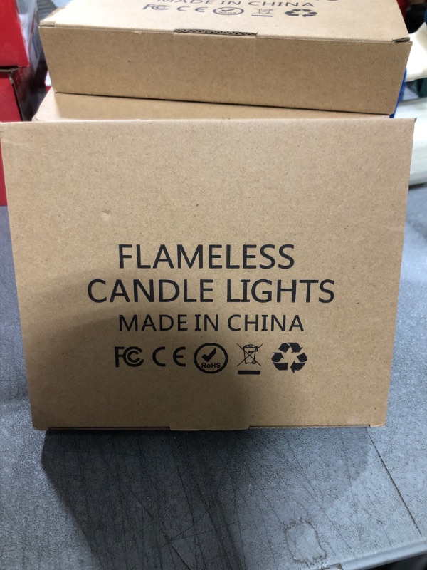 Photo 2 of 50 Pack Flameless Tea Lights: Battery Operated Votive Candles 200 Hours Flickering Realistic LED Ted Lights Candles Bright Lamp Tealight for Holiday Wedding Home Decoration Warm Yellow Warm Yellow 50 pack