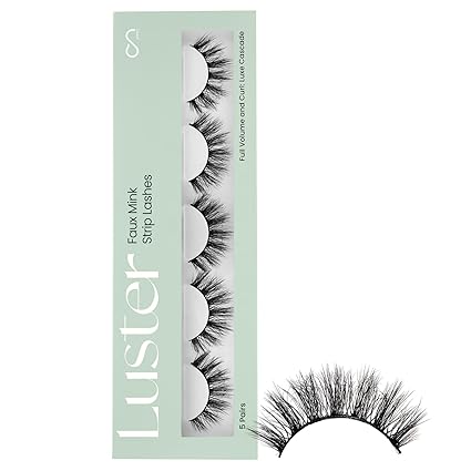 Photo 1 of Faux Mink Strip Lashes, DIY Individual Fake Eyelashes At Home Extensions, Bold and Dramatic Eye Lashes for a Statement Glam, Waterproof and Reusable Lashes Wispy, 5 Pairs Radiant Allure
