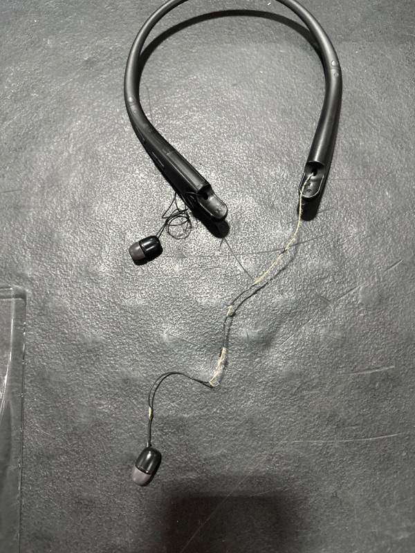 Photo 2 of LG TONE Wireless Stereo Headset with Retractable Earbuds NP3, Black TONE-NP3