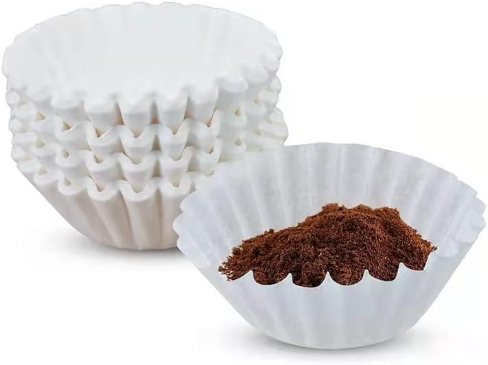 Photo 1 of 1-4 Cup Coffee Filters White Paper,Coffee Makers and Drip Coffee Pots Junior Basket Style, Chlorine Free Coffee Filter,50 Count
