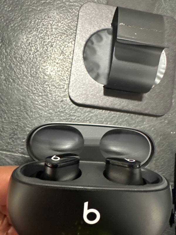 Photo 3 of Beats Studio Buds - True Wireless Noise Cancelling Earbuds - Compatible with Apple & Android, Built-in Microphone, IPX4 Rating, Sweat Resistant Earphones, Class 1 Bluetooth Headphones - Black Black Studio Buds