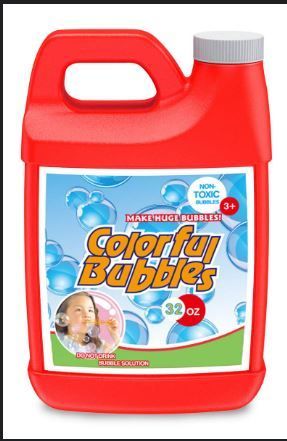 Photo 1 of Homily Bubble Solution Refill 32 oz (up to 2.5 Gallon) Concentrated Bubbles Refill Solution for Bubble Machine Red
