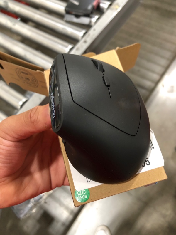 Photo 1 of MEETION Ergonomic Mouse, Vertical Wireless Mouse, Rechargeable, 4 Adjustable DPI 800-2400, USB or Bluetooth Ergo Mice, Compatible with Windows/Mac, for Laptop/PC/Desktop/Computer/iPad - Black Right-Handed Black
