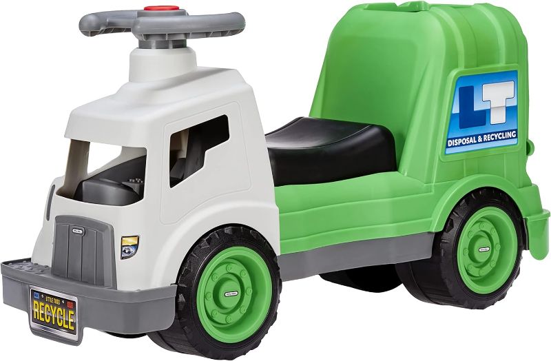 Photo 1 of Little Tikes Dirt Diggers Garbage Truck Scoot Ride On with Real Working Horn and Trash Bin for Themed Roleplay for Boys, Girls, Kids, Toddlers Ages 2 to 5 Years, Large
