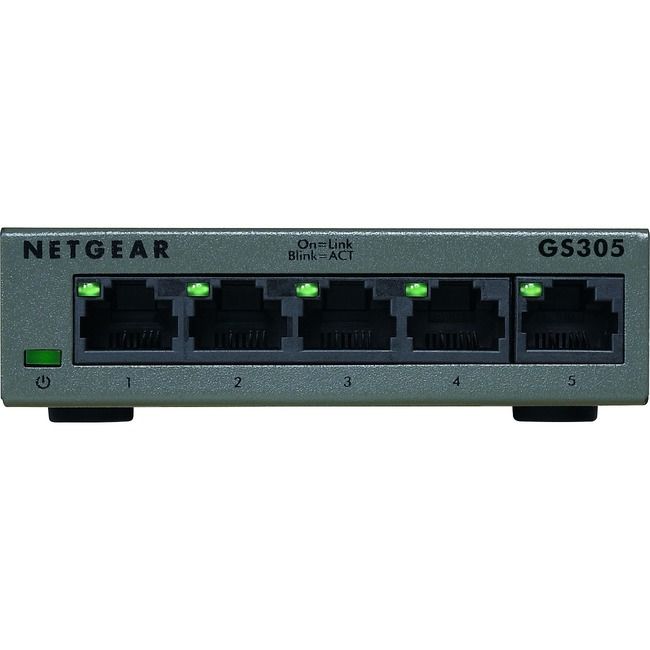 Photo 1 of NETGEAR GS305-300PAS 5-port Gigabit Ethernet Unmanaged Switch (GS305)
