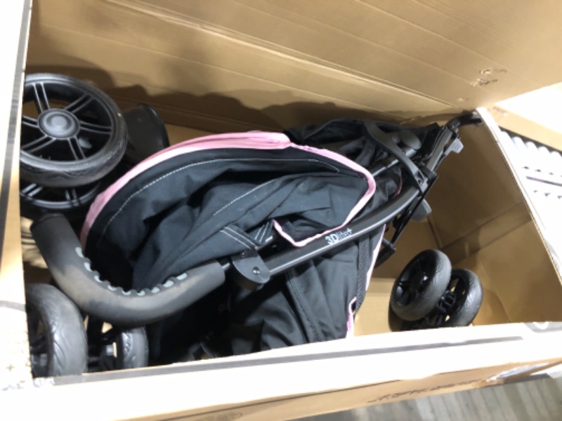 Photo 2 of Summer 3Dlite+ Convenience Stroller, Pink/Matte Black – Lightweight Umbrella Stroller with Oversized Canopy, Extra-Large Storage and Compact Fold 3Dlite+ Pink/Matte Black