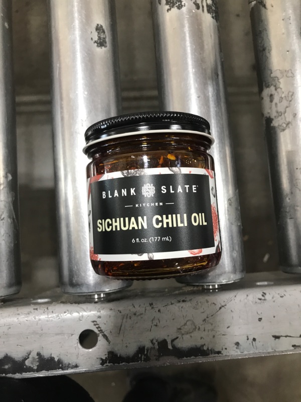 Photo 1 of Blank Slate Kitchen Sichuan Chili Oil (6 Oz) | Gourmet Spicy Tingly Umami Hot Sauce | Authentic Mala Chinese Flavor | Vegan, Gluten-Free, Sugar-Free, Non-GMO, No MSG | Premium All-Natural Blend of Sichuan Peppercorns, Garlic, Ginger, Chillis and Spices
