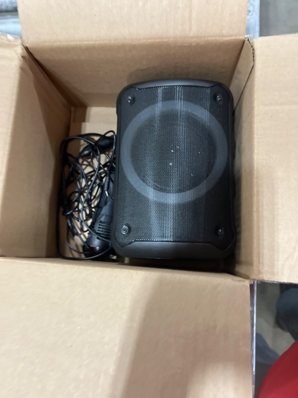 Photo 3 of Klipsch Gig XL, Black - Portable Wireless Speaker - Multiple Color Modes - Bass Boost - 6.5" Woofer & 2" Tweeter - 8-Hour Playtime - Splash Resistant - Karaoke Mic Included