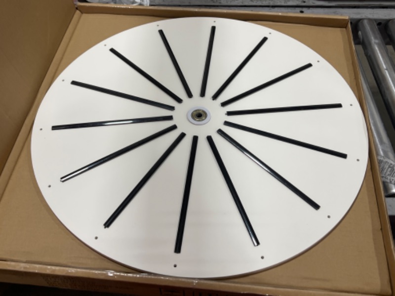 Photo 4 of 24 Inch Tabletop Spinning Wheel 14 Slots, Insertable Prize Wheel Spin Wheel Spinner Wheel with Dry Erase Markers & Eraser, Fortune Spin Games for Carnival Trade Show Party