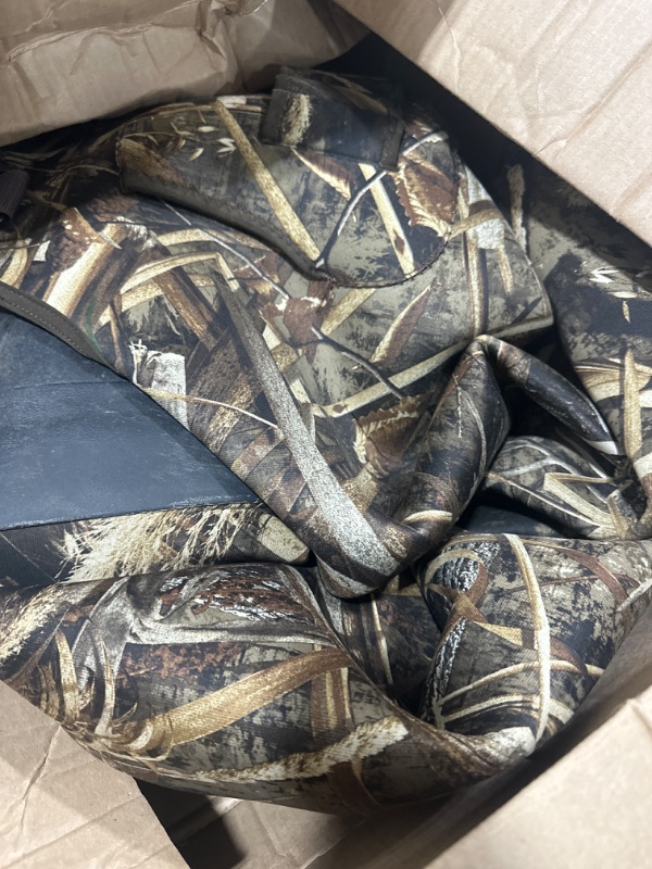 Photo 2 of OXYVAN Duck Hunting Waders with 600G Rubber Boots Insulated,Neoprene Realtree MAX5 Camo Fishing Chest Waders for Men & Women Men 9/Women11 Realtree MAX-5 Camo