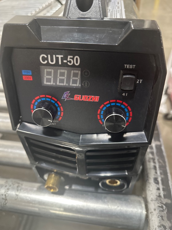 Photo 3 of Plasma Cutter, 50 Amp Air Inverter Plasma Cutter, 110V/220V Dual Voltage Digital Display IGBT Inverter Plasma Cutting Machine with 2T/4T/TEST Function 50A High Frequency