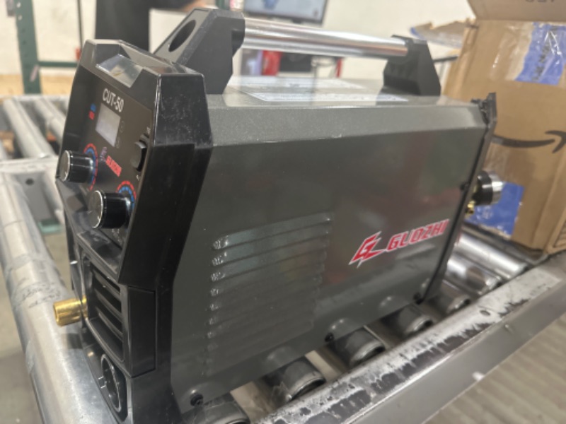 Photo 2 of Plasma Cutter, 50 Amp Air Inverter Plasma Cutter, 110V/220V Dual Voltage Digital Display IGBT Inverter Plasma Cutting Machine with 2T/4T/TEST Function 50A High Frequency