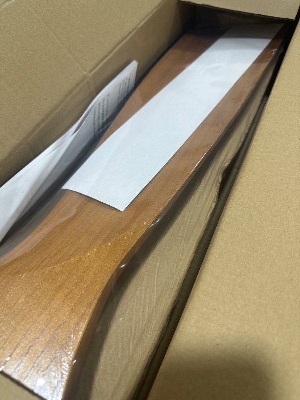 Photo 1 of Obabala Modern Ceiling Fan No Light with Remote, Outdoor Ceiling Fan Without Light 3 blade Wood Walnut Fan for Patios/Farmhouse Reversible DC Motor, 52'', Brown 52-inch No Light ,Walnut blades black body