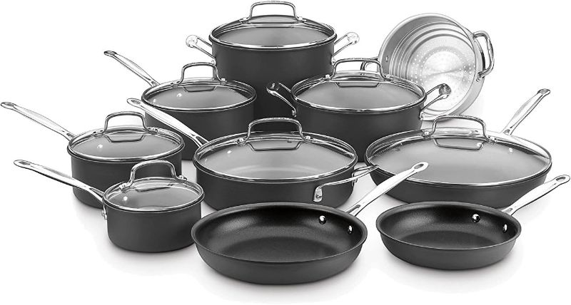 Photo 1 of Cuisinart 17-Piece Cookware Set, Chef's Classic Nonstick Hard Anodized, 66-17
