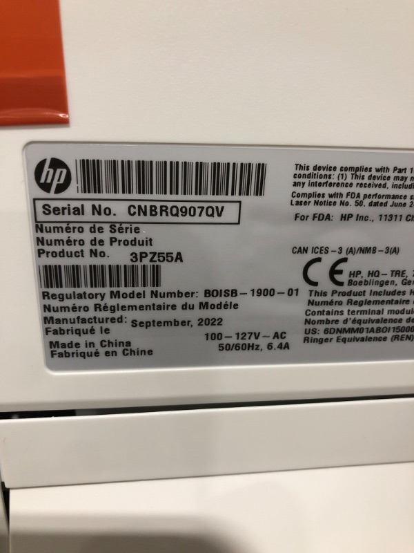 Photo 3 of HP LaserJet Enterprise MFP M430f Monochrome All-in-One Printer with built-in Ethernet & 2-sided printing (3PZ55A),white, Large