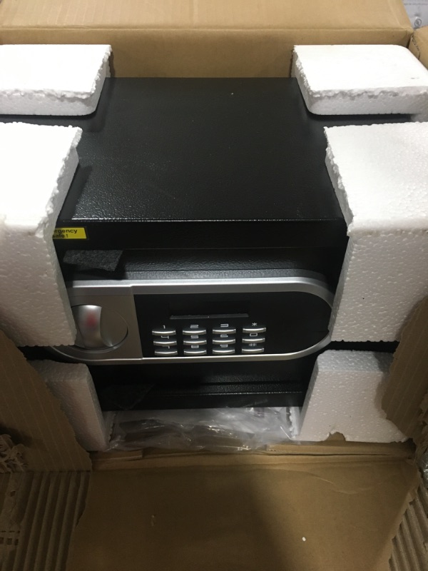 Photo 1 of Home Safe Fireproof Waterproof, Digital Security Safe Box with Combination Lock and Removable Shelf, Fireproof Document Safe for Home Money Firearm Medicines (20MD-6)