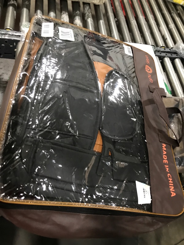 Photo 2 of OASIS AUTO 2007-2017 Wrangler JK Custom Leather Seat Covers (2013-2017 Wrangler 4-Door, Black&Orange) 2013-2017 Wrangler 4-Door BLACK&ORANGE