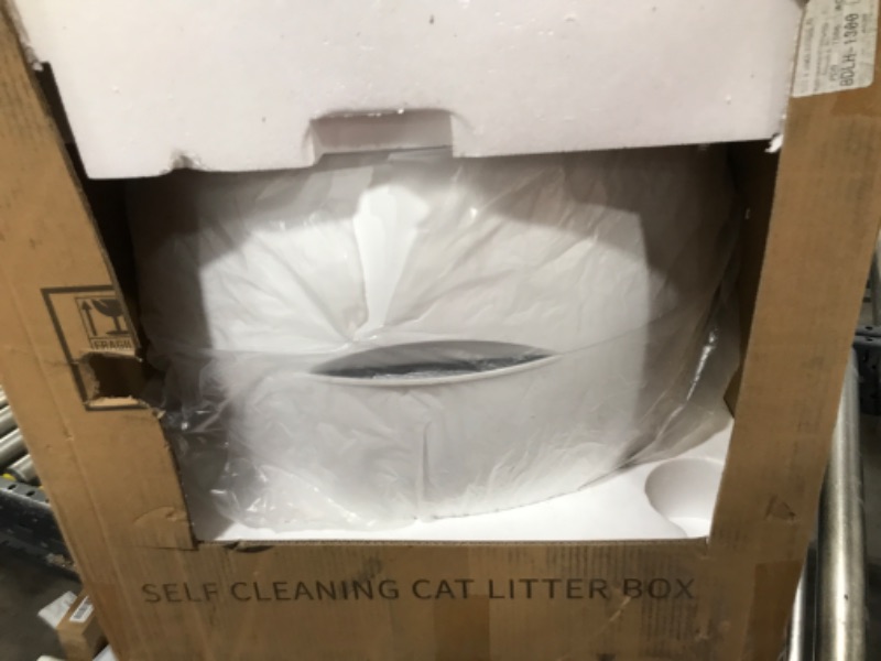 Photo 2 of Self Cleaning Litter Box with 2Packs Cat Litter: ELS PET 60L Extra Large Automatic Cat Litter Box Self Cleaning, APP Control Smart Litter Box, Self Cleaning Cat Litter Box for Multiple Cats Grey