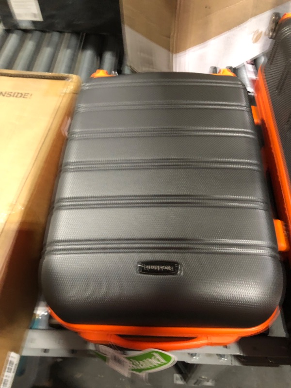 Photo 2 of **STOCK IMAGE FOR REFERENCE**Rockland Melbourne Hardside Expandable Spinner Wheel Luggage, Charcoal, 3-Piece Set 20in