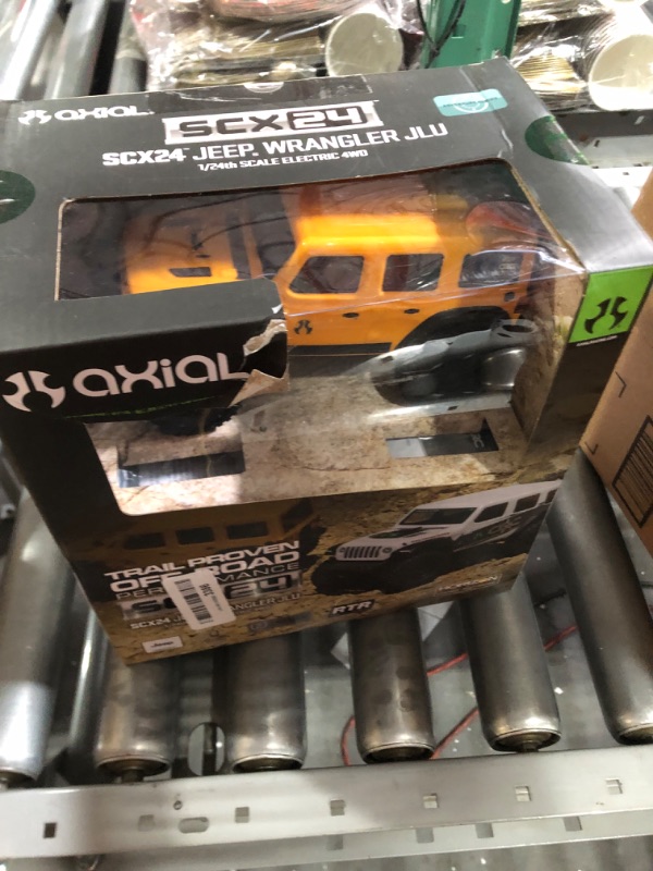 Photo 1 of Axial RC Truck 1/24 SCX24 2019 Jeep Wrangler JLU CRC 4WD Rock Crawler Brushed RTR, Yellow, AXI00002V2T2