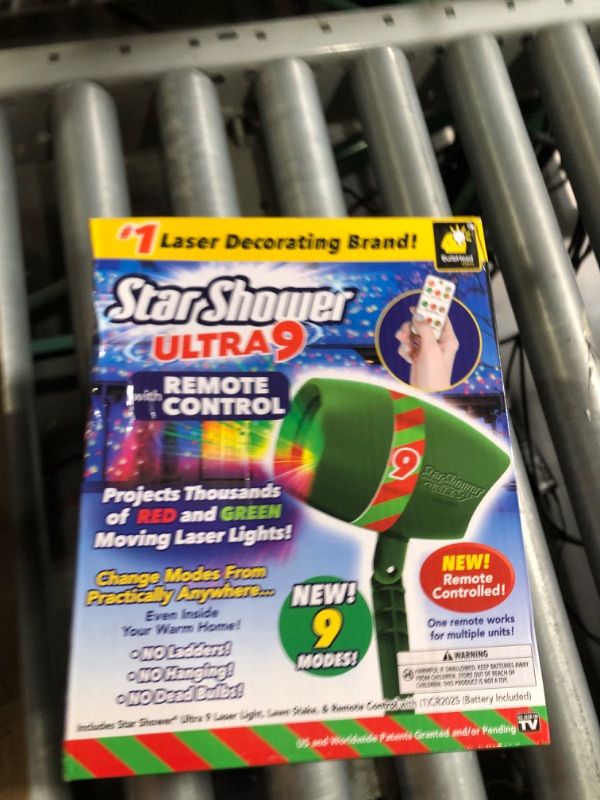 Photo 2 of **AS-IS**Star Shower Ultra 9 Outdoor Laser Light Show with Remote