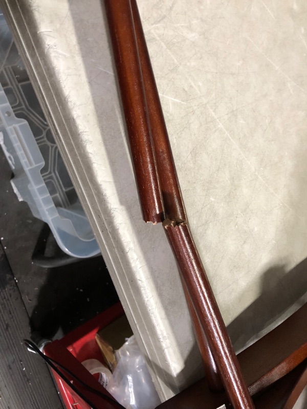 Photo 1 of ***DAMAGED - NONREFUNDABLE - NOT FUNCTIONAL - FOR PARTS ONLY - SEE PICTURES***
Winsome Wood Luggage Rack, Walnut + Winsome 92436 Luggage Rack with Shelf_Bundle