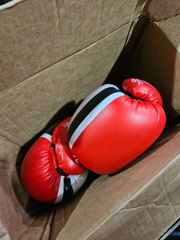 Photo 2 of **STOCK IMAGE FOR REFERENCE** Flexzion Boxing Sparring Training Gloves10Oz Red