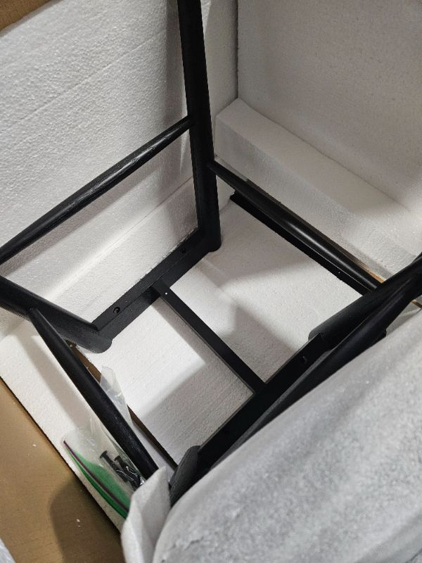 Photo 1 of ***MISSING HARDWARE - CRACKED AND SPLIT - SEE PICTURES***
POLY & BARK HAVA Dining Chair, Black