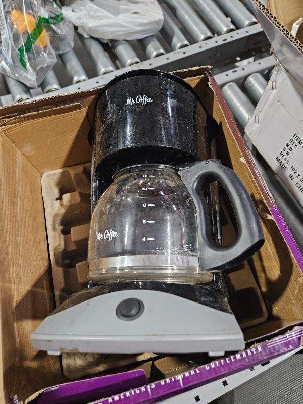 Photo 2 of **FOR PARTS ONLY** Mr. Coffee Coffee Maker with Auto Pause and Glass Carafe, 12 Cups