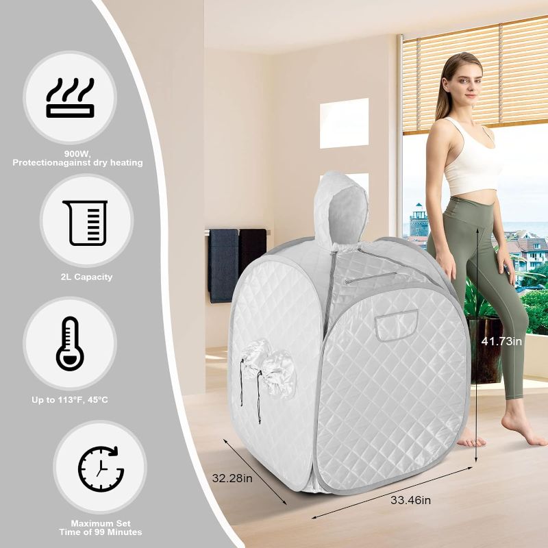 Photo 1 of **STEAM GENERATOR ONLY** ZONEMEL Portable Steam Sauna for Home, Personal Full Body Spa